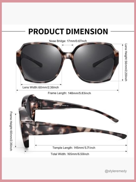 Polarized Fit Over Glasses Sunglasses, UV400 Protection, TR90 Frame main image 3